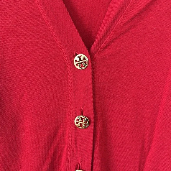 Tory Burch Red Cardigan Size XS - Picture 3 of 10